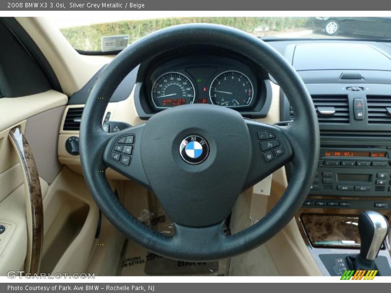 Silver Grey Metallic / Beige 2008 BMW X3 3.0si