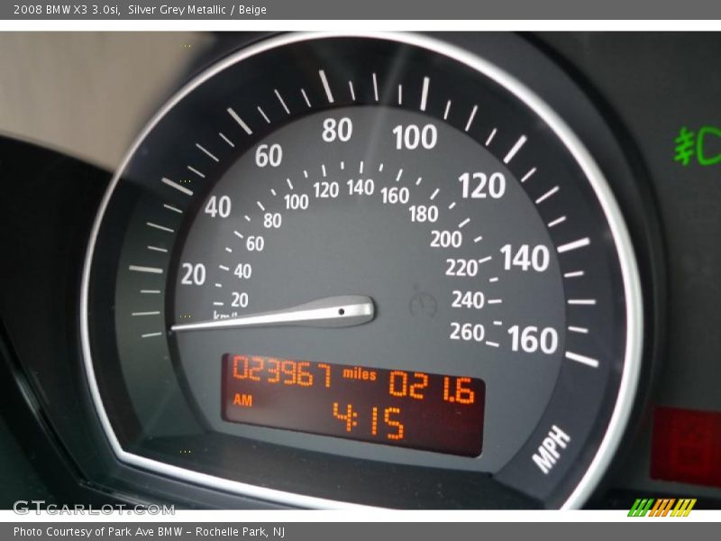 Silver Grey Metallic / Beige 2008 BMW X3 3.0si