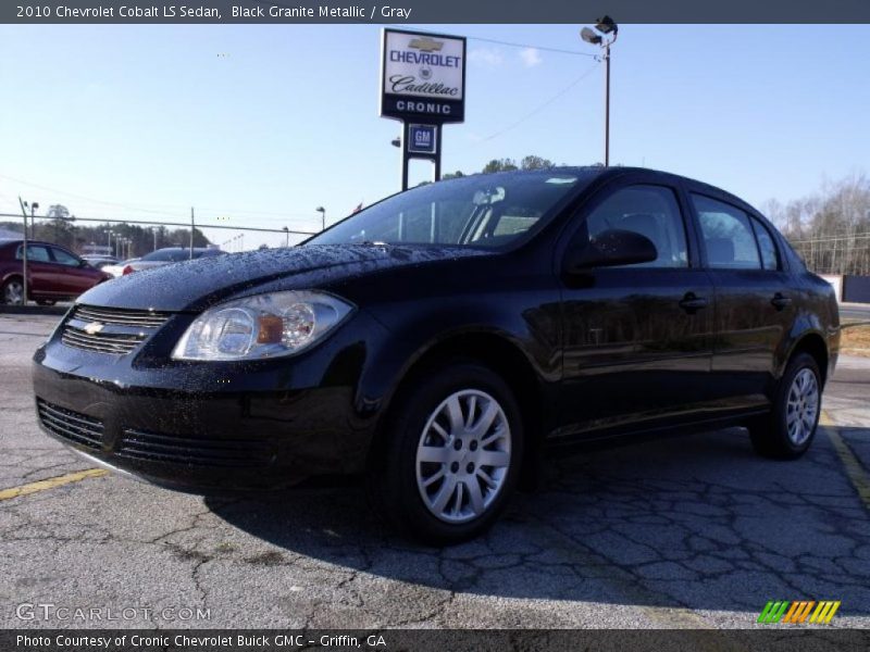 Black Granite Metallic / Gray 2010 Chevrolet Cobalt LS Sedan