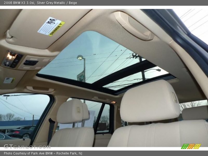 Silver Grey Metallic / Beige 2008 BMW X3 3.0si