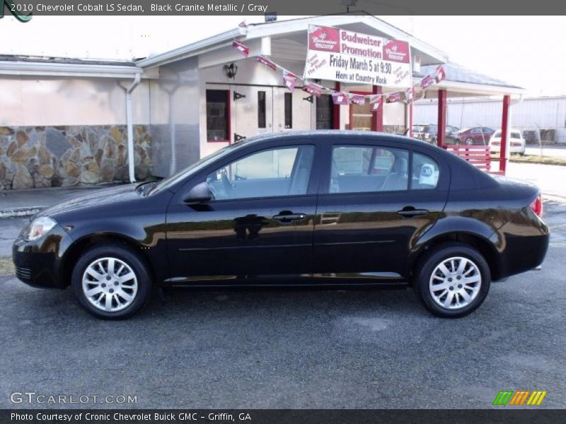 Black Granite Metallic / Gray 2010 Chevrolet Cobalt LS Sedan