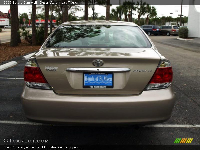 Desert Sand Mica / Taupe 2005 Toyota Camry LE