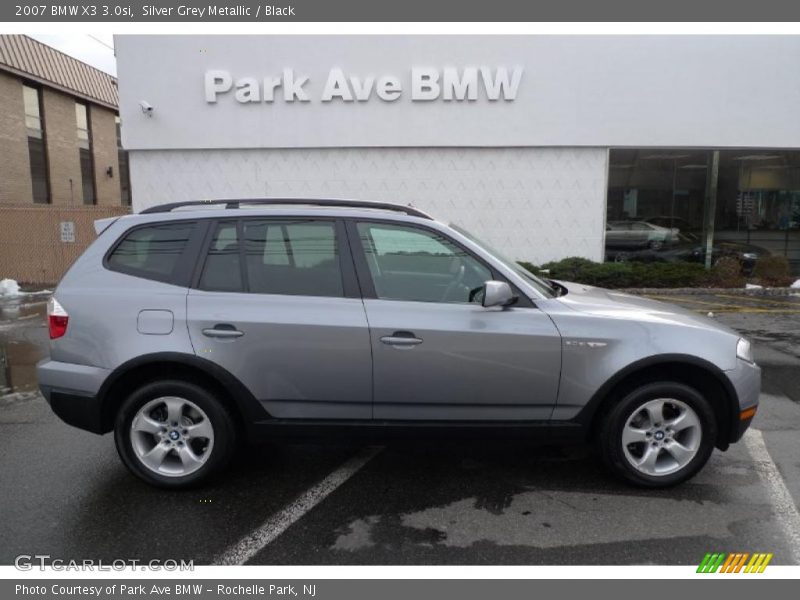 Silver Grey Metallic / Black 2007 BMW X3 3.0si