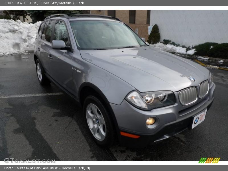 Silver Grey Metallic / Black 2007 BMW X3 3.0si