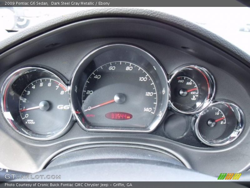 Dark Steel Gray Metallic / Ebony 2009 Pontiac G6 Sedan