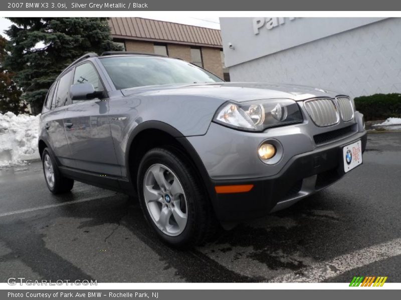 Silver Grey Metallic / Black 2007 BMW X3 3.0si