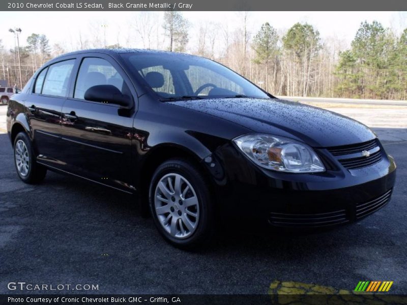 Black Granite Metallic / Gray 2010 Chevrolet Cobalt LS Sedan