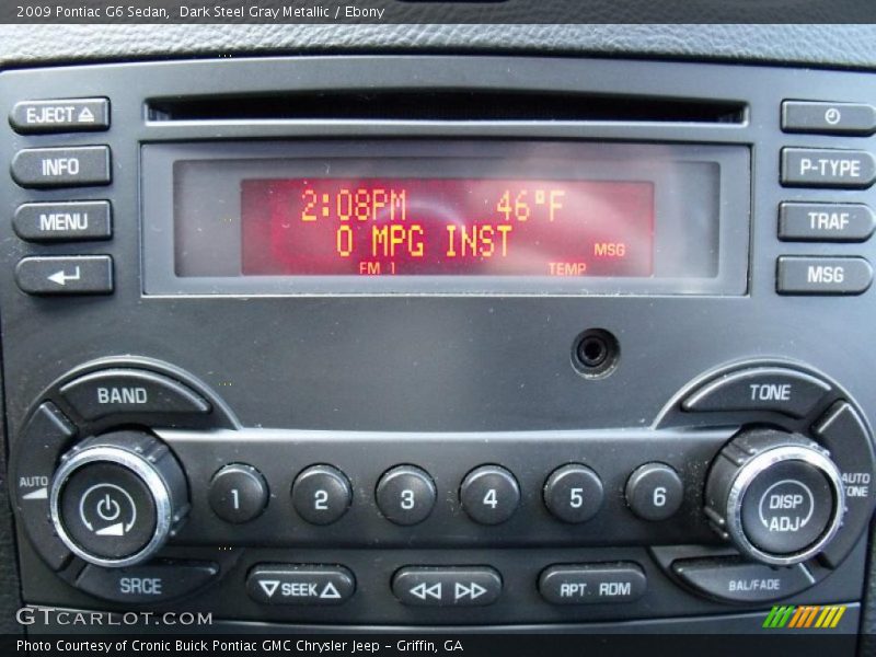 Dark Steel Gray Metallic / Ebony 2009 Pontiac G6 Sedan