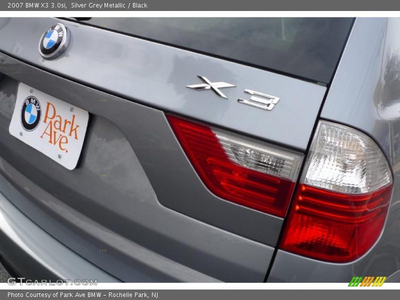 Silver Grey Metallic / Black 2007 BMW X3 3.0si