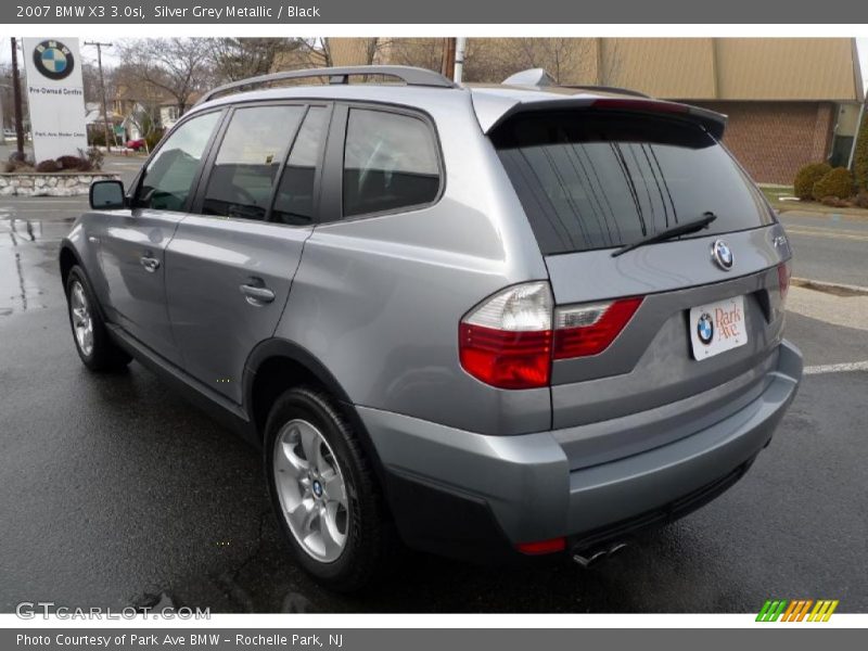 Silver Grey Metallic / Black 2007 BMW X3 3.0si