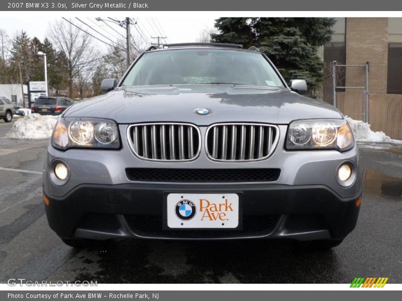 Silver Grey Metallic / Black 2007 BMW X3 3.0si