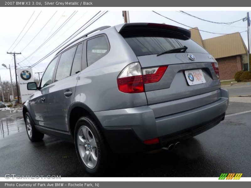 Silver Grey Metallic / Black 2007 BMW X3 3.0si