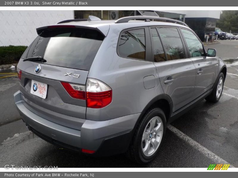 Silver Grey Metallic / Black 2007 BMW X3 3.0si
