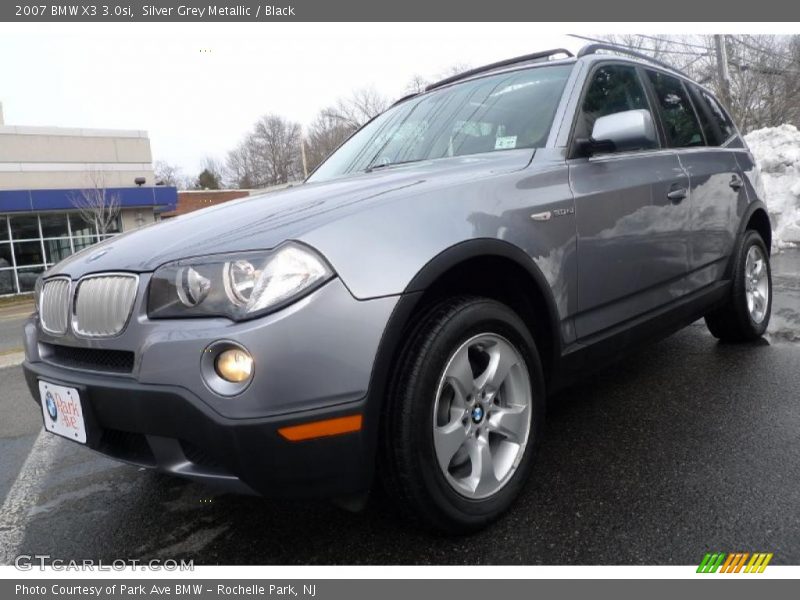 Silver Grey Metallic / Black 2007 BMW X3 3.0si