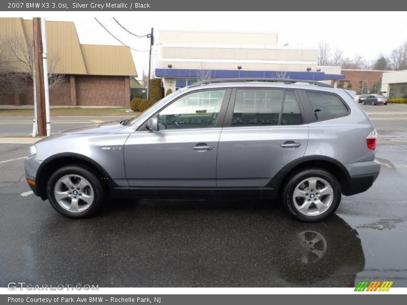 Silver Grey Metallic / Black 2007 BMW X3 3.0si