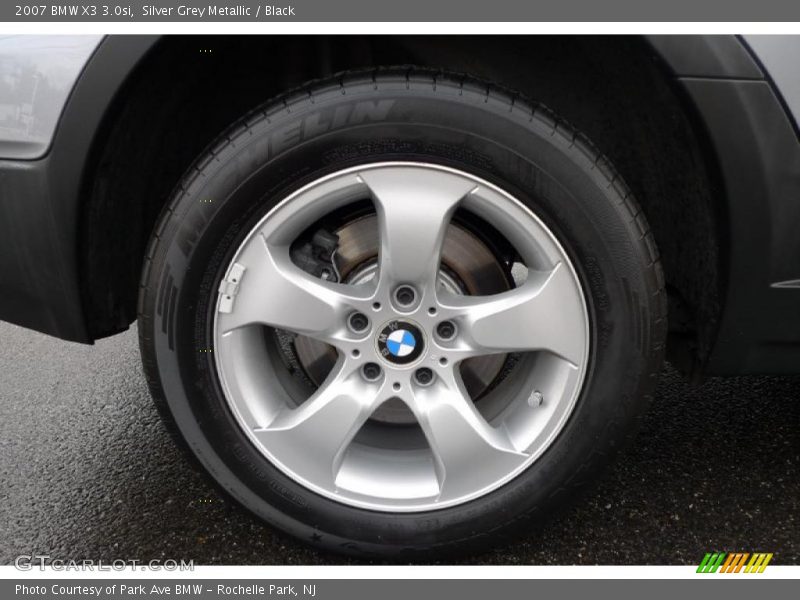 Silver Grey Metallic / Black 2007 BMW X3 3.0si