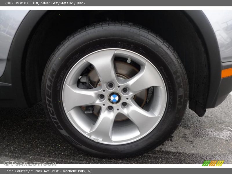 Silver Grey Metallic / Black 2007 BMW X3 3.0si