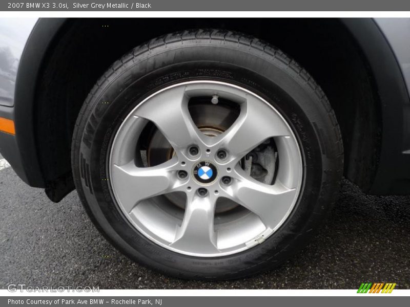 Silver Grey Metallic / Black 2007 BMW X3 3.0si
