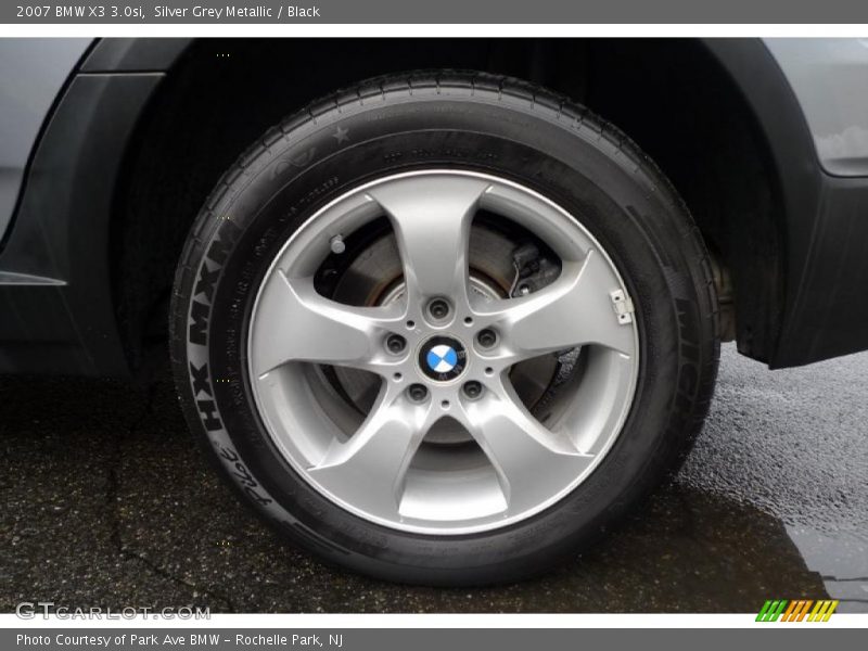 Silver Grey Metallic / Black 2007 BMW X3 3.0si