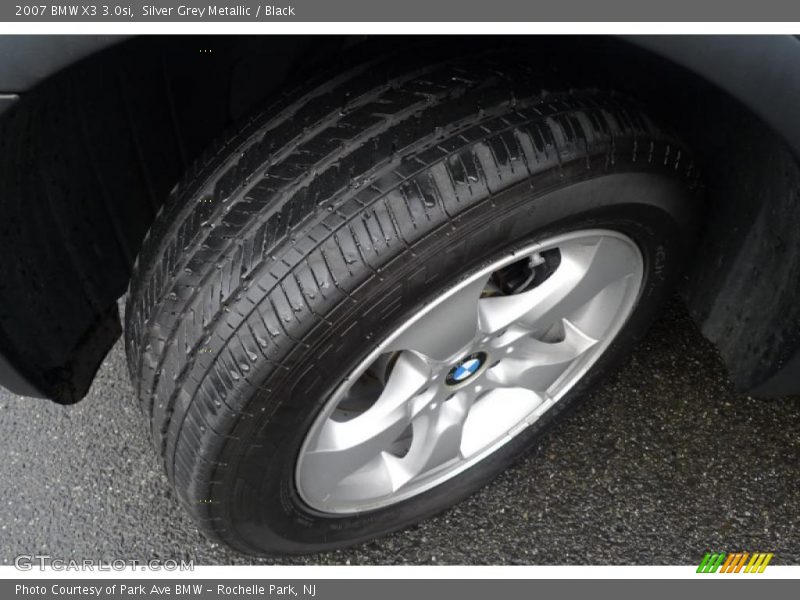 Silver Grey Metallic / Black 2007 BMW X3 3.0si