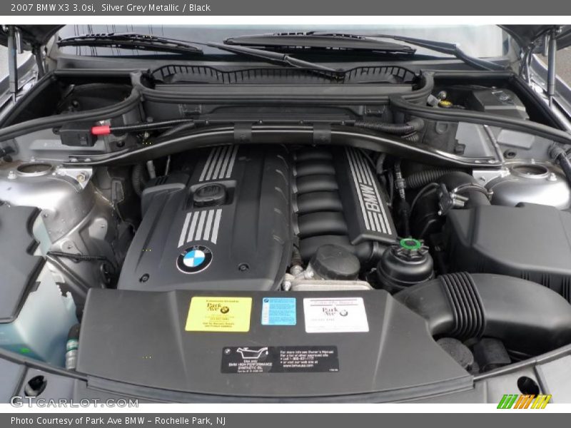 Silver Grey Metallic / Black 2007 BMW X3 3.0si