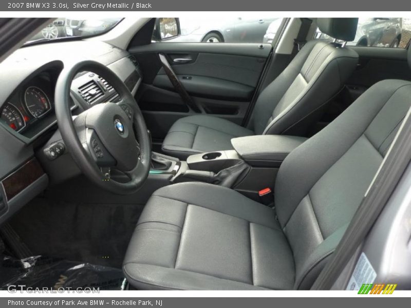 Silver Grey Metallic / Black 2007 BMW X3 3.0si