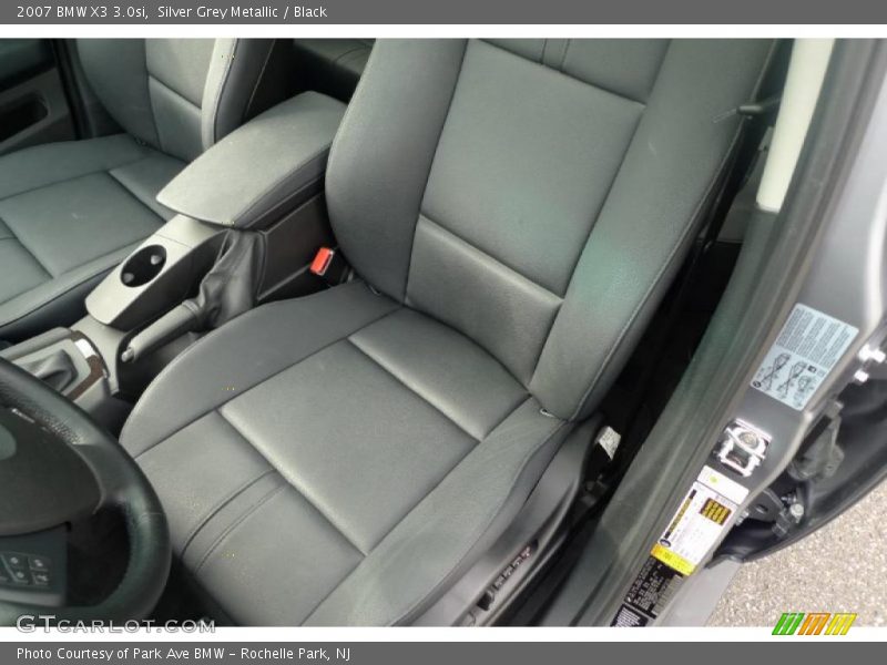 Silver Grey Metallic / Black 2007 BMW X3 3.0si