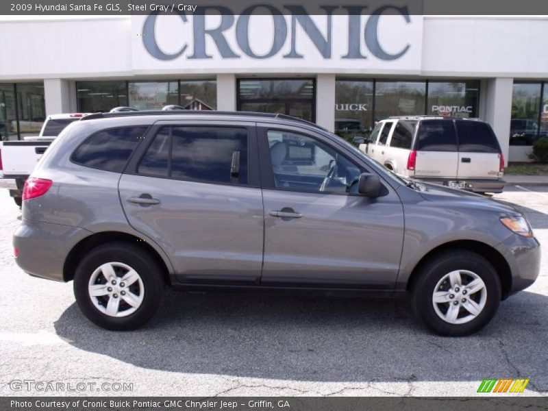 Steel Gray / Gray 2009 Hyundai Santa Fe GLS