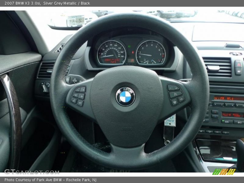 Silver Grey Metallic / Black 2007 BMW X3 3.0si