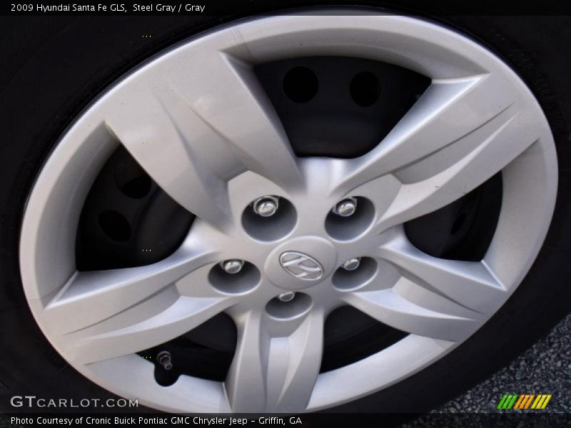 Steel Gray / Gray 2009 Hyundai Santa Fe GLS