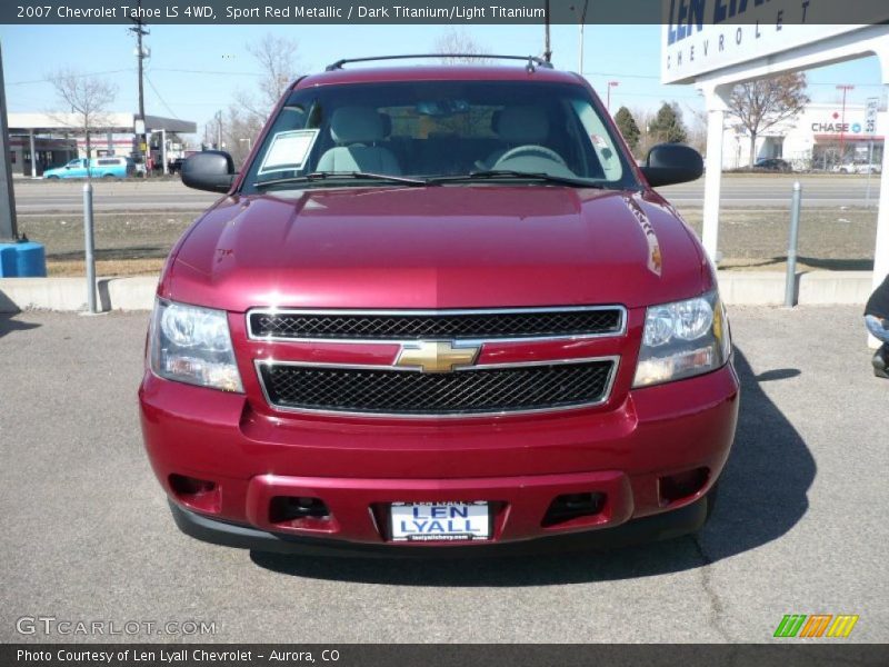 Sport Red Metallic / Dark Titanium/Light Titanium 2007 Chevrolet Tahoe LS 4WD