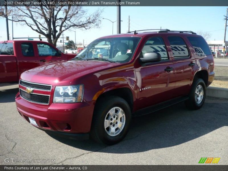 Sport Red Metallic / Dark Titanium/Light Titanium 2007 Chevrolet Tahoe LS 4WD