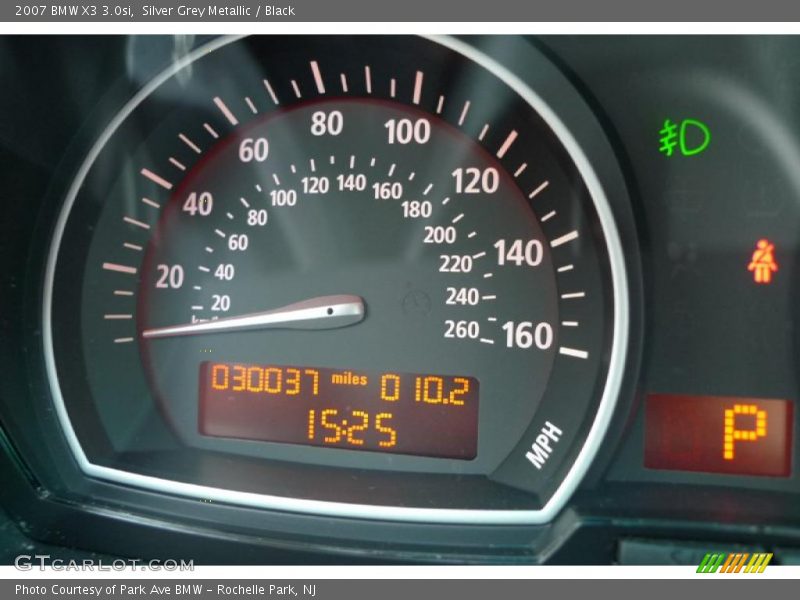 Silver Grey Metallic / Black 2007 BMW X3 3.0si