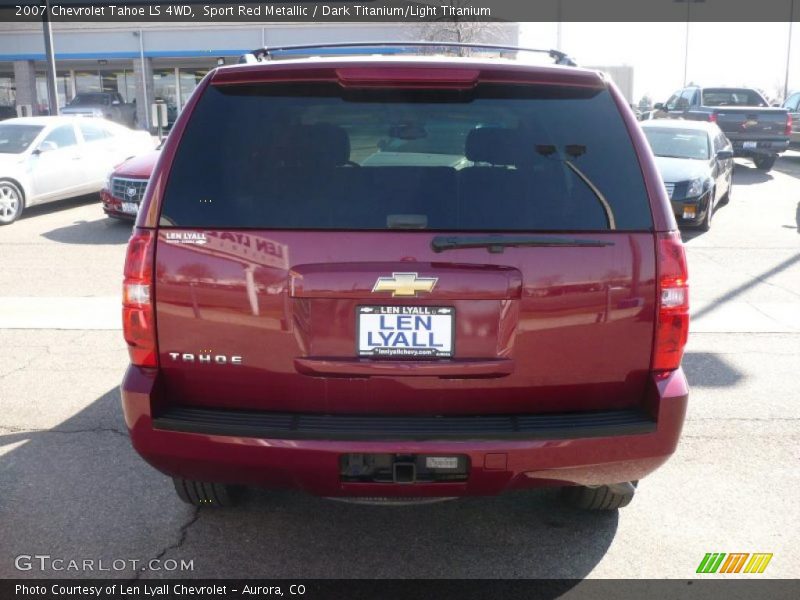 Sport Red Metallic / Dark Titanium/Light Titanium 2007 Chevrolet Tahoe LS 4WD