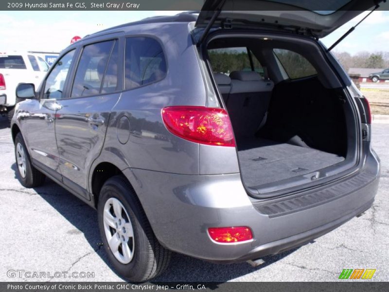 Steel Gray / Gray 2009 Hyundai Santa Fe GLS
