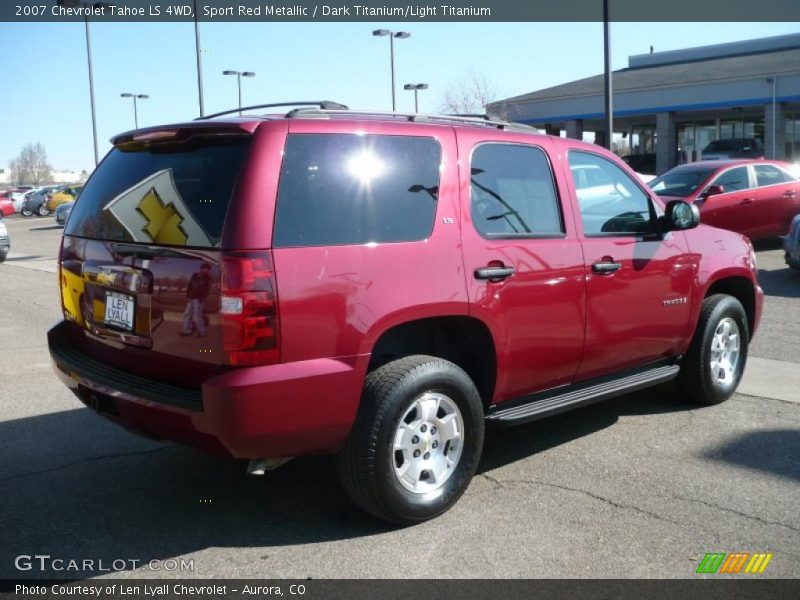 Sport Red Metallic / Dark Titanium/Light Titanium 2007 Chevrolet Tahoe LS 4WD