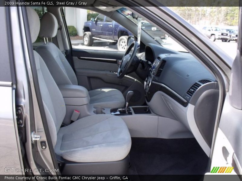 Steel Gray / Gray 2009 Hyundai Santa Fe GLS