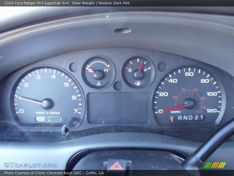 Silver Metallic / Medium Dark Flint 2004 Ford Ranger FX4 SuperCab 4x4