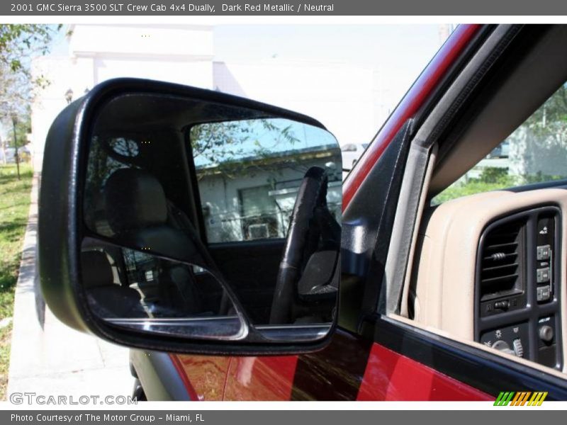 Dark Red Metallic / Neutral 2001 GMC Sierra 3500 SLT Crew Cab 4x4 Dually