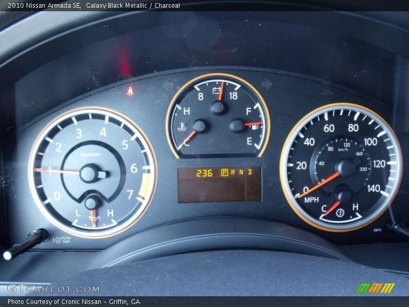 Galaxy Black Metallic / Charcoal 2010 Nissan Armada SE