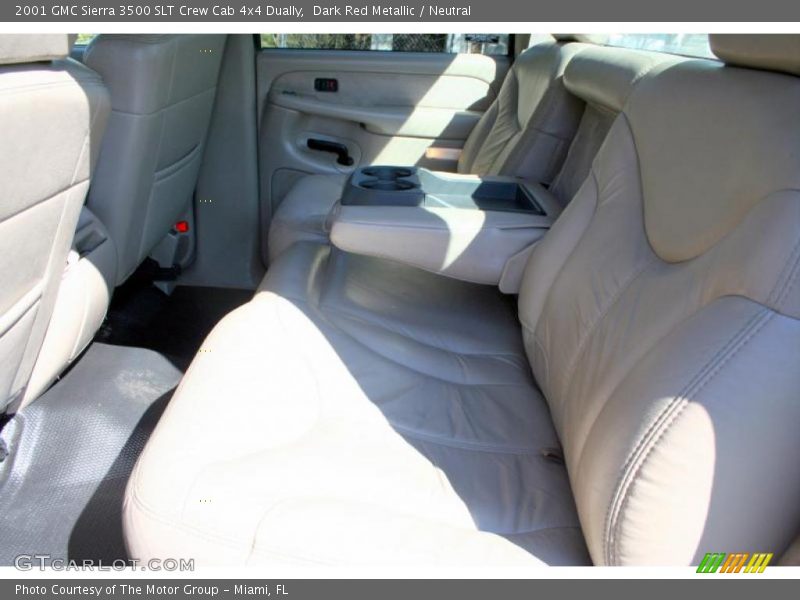 Dark Red Metallic / Neutral 2001 GMC Sierra 3500 SLT Crew Cab 4x4 Dually