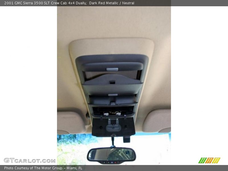 Dark Red Metallic / Neutral 2001 GMC Sierra 3500 SLT Crew Cab 4x4 Dually