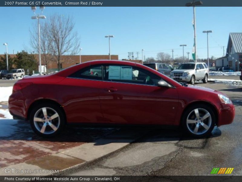 Crimson Red / Ebony 2007 Pontiac G6 GT Convertible