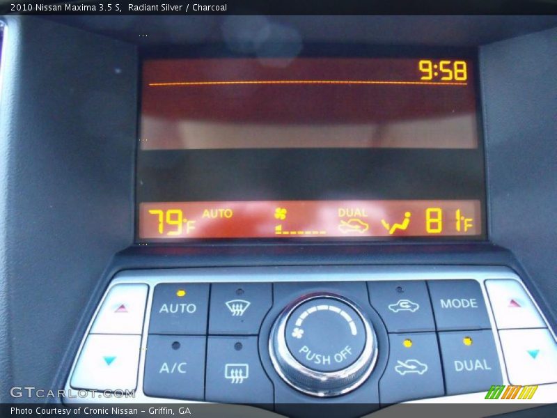 Radiant Silver / Charcoal 2010 Nissan Maxima 3.5 S