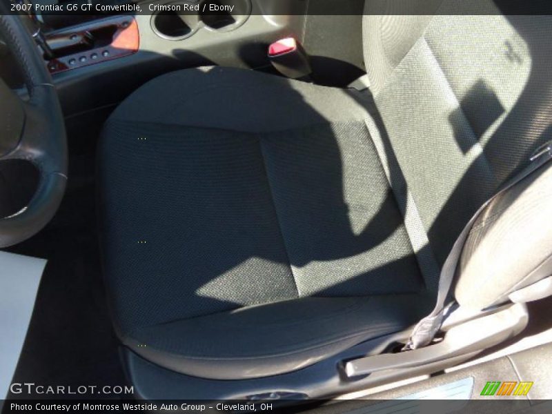 Crimson Red / Ebony 2007 Pontiac G6 GT Convertible