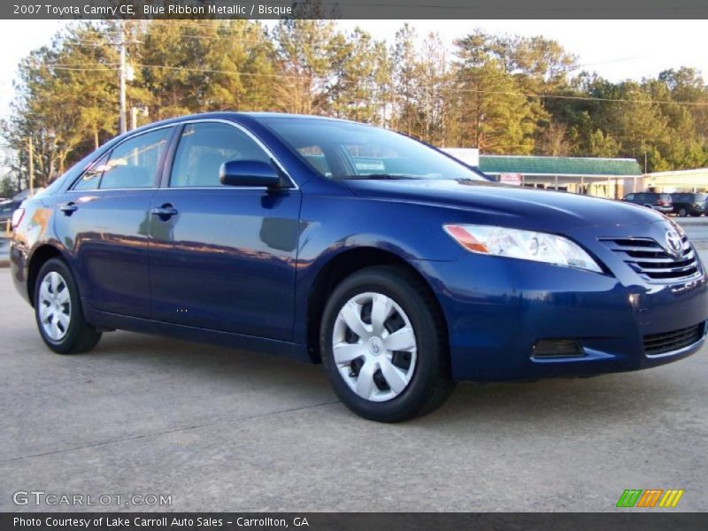 Blue Ribbon Metallic / Bisque 2007 Toyota Camry CE