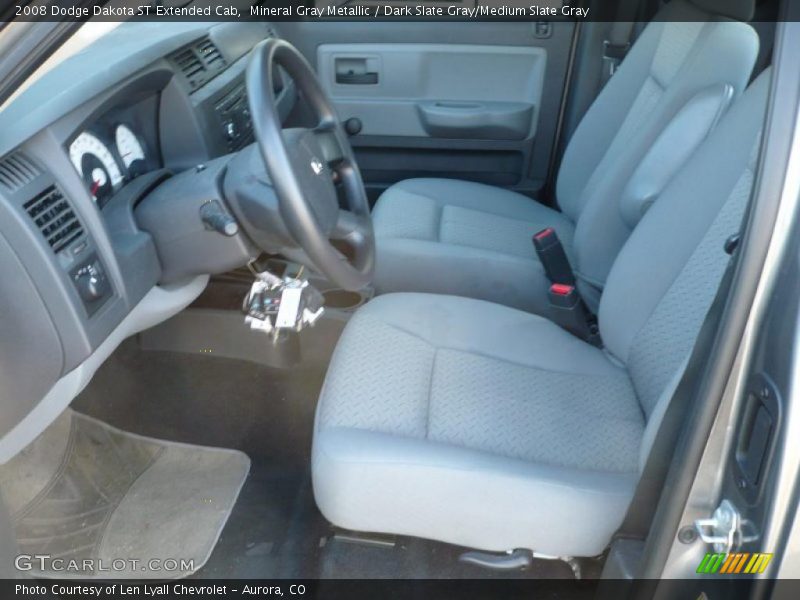 Mineral Gray Metallic / Dark Slate Gray/Medium Slate Gray 2008 Dodge Dakota ST Extended Cab