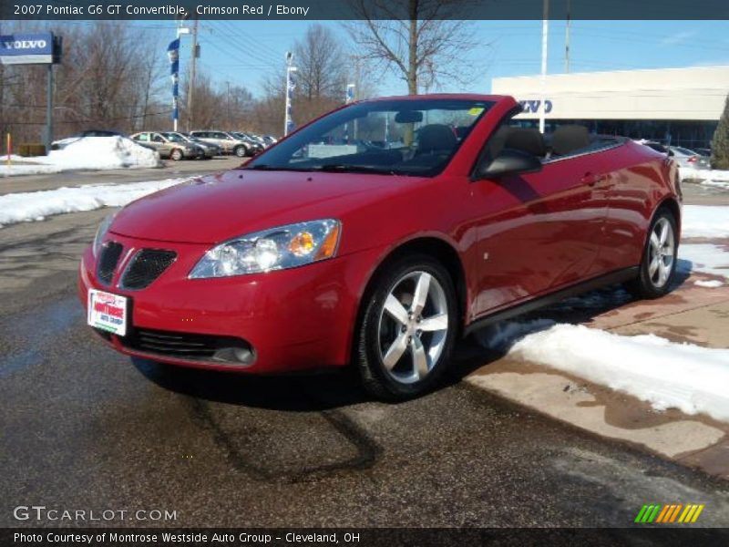 Crimson Red / Ebony 2007 Pontiac G6 GT Convertible