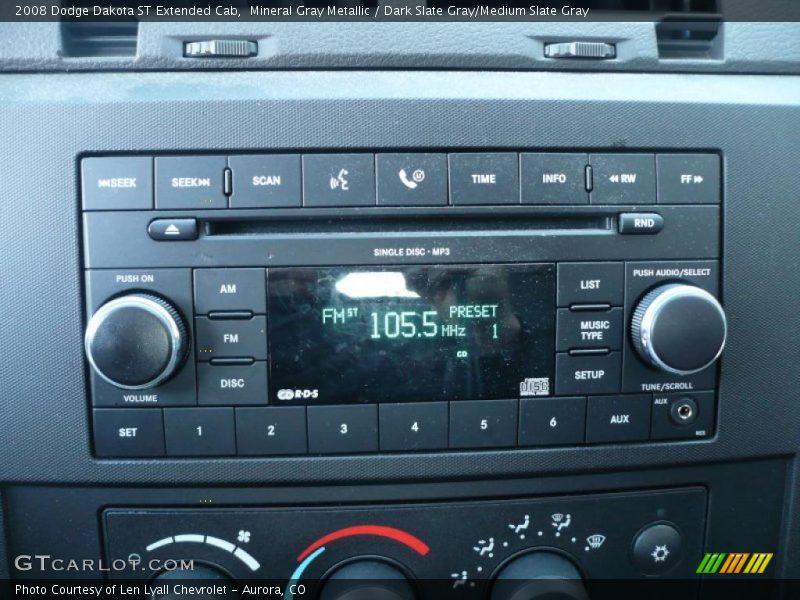 Mineral Gray Metallic / Dark Slate Gray/Medium Slate Gray 2008 Dodge Dakota ST Extended Cab