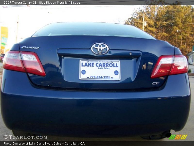 Blue Ribbon Metallic / Bisque 2007 Toyota Camry CE